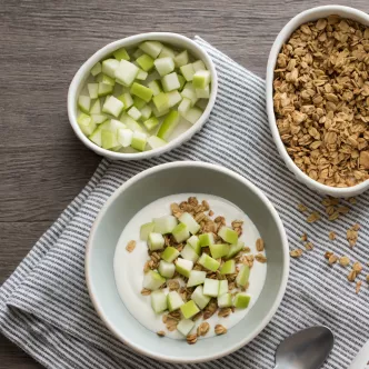 Caramel Apple Yogurt Bowl
