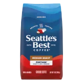 Front Center view of SEATTLE'S BEST COFFEE Portside Blend Ground Coffee 12oz Bag NET WT 12 OZ (340 g) product.